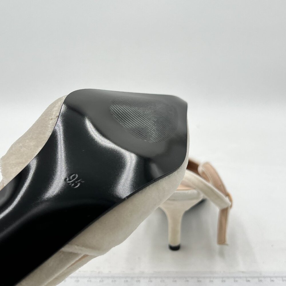 FSJ Cream Heels for Women - Picture 5 of 6